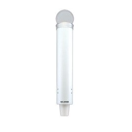 Becherspender transparent weiß  L 406 mm | passend für Becher-Ø 57 - 73 mm Produktbild