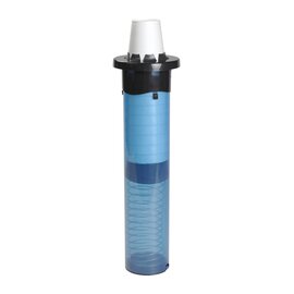 Becherspender Einbaumodell Sentry® Einheitsgröße transparent blau  Ø 135 mm  L 457 mm Produktbild