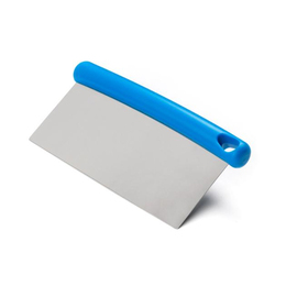 Teigabstecher Kunststoff Edelstahl | blau | flexibel | 200 mm x 115 mm Produktbild