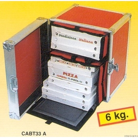 Pizza-Transportkoffer rot  | 410 mm  x 410 mm  H 470 mm Produktbild
