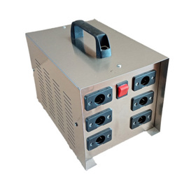 Transformator 500W für 6 Pizzawarmhaltetaschen, Maße 28 x 19 x H 23 cm, 6 Stecker Produktbild