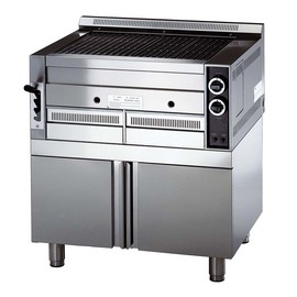 Lavastein Grill B80 Standgerät geschlossen | 2 Türen 17 kW  H 850 mm Produktbild