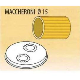 MPF 1,5-Maccheroni 15 Matritze für Nudelform MACCHERNI Ø 15 mm - Einsatz für Nudelmaschine MPF aus Messing-Kupferlegierung Produktbild 0 L
