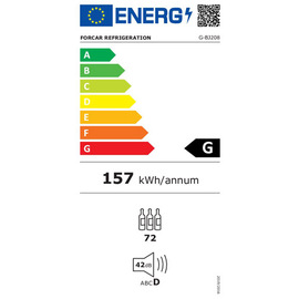 Weinklimaschrank G-BJ208 | +5°C bis +18°C H 1260 mm | Statische Kühlung Produktbild 1 L