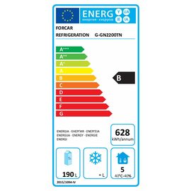 Kühltisch GN2200TN | 282 ltr | 2 Volltüren | Aufkantung | 1 Schublade Produktbild 1 L