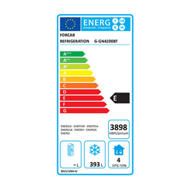 Tiefkühltisch GN4200BT | 553 ltr | 4 Volltüren | 1 Schublade | Aufkantung Produktbild 1 S