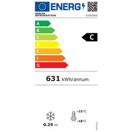 Gefriertruhe G-SD200S mit Glasschiebedeckel | 197 ltr Produktbild 1 L