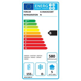 Kühltisch SNACK2100TN 260 Watt 228 ltr | 2 Volltüren | 1 Schublade Produktbild 1 L