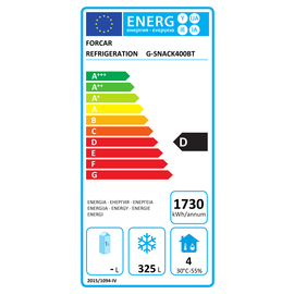 Statischer Tiefkühlschrank SNACK400BT Gastronorm | 429 ltr | Statische Kühlung | Türanschlag rechts Produktbild 1 L