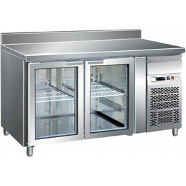 Kühltisch GN 1/1 G-GN2200TNG 340 Watt | Aufkantung | 2 Glastüren Produktbild