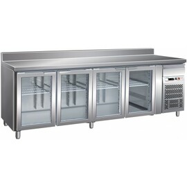 Kühltisch GN 1/1 GN4200TNG 340 Watt | Aufkantung | 4 Glastüren Produktbild