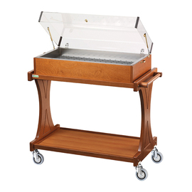 Servierwagen CL 2785 | walnussfarben | 2 Borde | Haube Produktbild