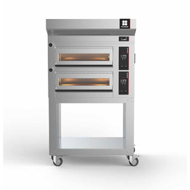 Pizzaofen PY-UP D8 mit Gestell | Abzugshaube | Rädern mit 2 Backkammern passend für 8 Pizzen à Ø 34 cm | digitale Steuerung | 13,2 kW 400 Volt Produktbild