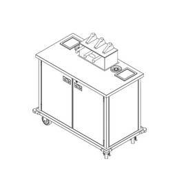 Kombistation EXPRESS CONDIMENT CART TOP-2 3 x 6 ltr Produktbild