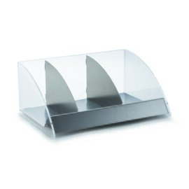 Organizer OS 150 Kunststoff Edelstahl | 3 Ablageflächen | 360 mm  x 250 mm  H 150 mm Produktbild