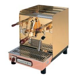 Espressomaschine 1 DELIZIOSA , Modell Sixties, 1 Brühgruppe,  Messing / Kupfer & Bakelite, vollautomatisch Produktbild