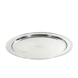 RESTPOSTEN | Buffetplatte "Liscio",  oval, versilbert, 70 x 46 cm Produktbild