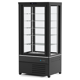 Panorama-Kühlvitrine MITHRA L schwarz 890 mm x 710 mm H 1870 mm Produktbild