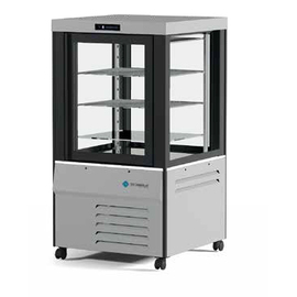 Panorama-Tiefkühlvitrine MITHRA S-BT silberfarben | 230 ltr Produktbild