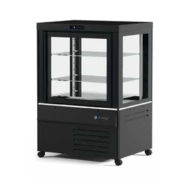 Panorama-Kühlvitrine MITHRA SL schwarz 890 mm x 710 mm H 1280 mm Produktbild