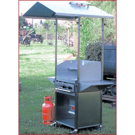 Gewerbegrill THÜROS® III Standgerät mit Überdachung 10 kW (Gas)  H 2200 mm Produktbild