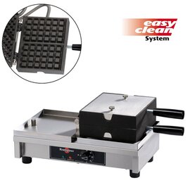 Elektro Waffeleisen  | Waffelgröße 182 x 118 x H 28 mm (2x)  | 1800 Watt 230 Volt Produktbild