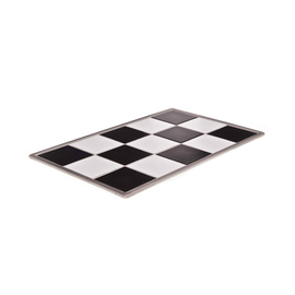 Präsentationsplatte HOTTY GN 1/1 Keramik schwarz | weiß Produktbild