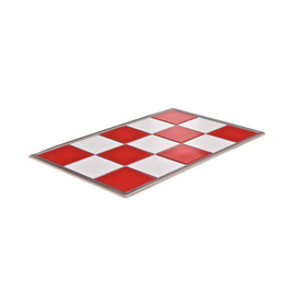 Präsentationsplatte HOTTY GN 1/1 Keramik rot | weiß Produktbild