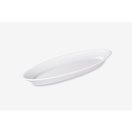 Servierplatte | Teller | Melamin | weiß | oval | 575 mm Produktbild