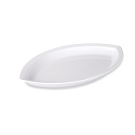 Servierplatte | Teller | Melamin | weiß | oval | 520 mm Produktbild