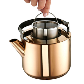 Wasserkessel | Teekessel Katja 1,4 ltr Ø 140 mm Edelstahl kupferfarben | induktionsgeeignet Produktbild 1 S