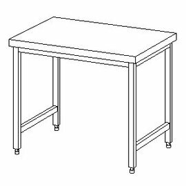 Arbeitstisch ohne Grundboden | 2500 mm x 700 mm H 850 mm | Arbeitsplatte 1,5 mm Produktbild