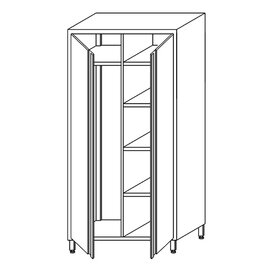 Hochschrank mit 5 Zwischenböden mit Flügeltür 800 mm  x 500 mm  H 1800 mm Produktbild