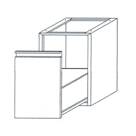 Unterbau-Schublade | 420 mm  x 490 mm  H 600 mm Produktbild