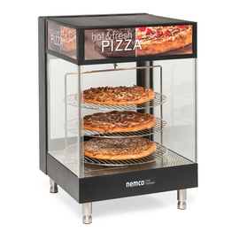 Pizza-Warmhaltevitrine 1550 Watt 120 Volt L 559 mm B 559 mm H 829 mm | 3 Drehroste à Ø 457 mm Produktbild