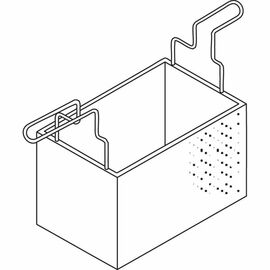 Nudelkorb seitliche Griffe GN 1/3 290x160x200mm Produktbild