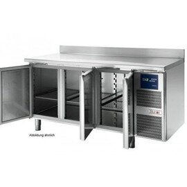 Kühltisch GN 1/1 KTF 3020 O 200 Watt | Aufkantung | 3 Volltüren Produktbild