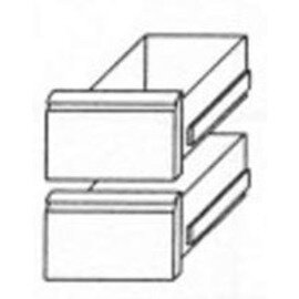 Kühltischschubladensatz 1/2 + 1/2 GN 1/1, 150 mm tief, Mehrpreis statt Tür (für Kühltische "KT 110, 210, 310 u. 410" Produktbild