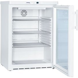 Glastürkühlschrank FKUv 1613 weiß 141 ltr | Umluftkühlung | Türanschlag rechts Produktbild