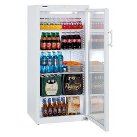 Getränke-Glastürkühlschrank FK 5442 weiß 572 ltr | Statische Kühlung | Türanschlag rechts Produktbild