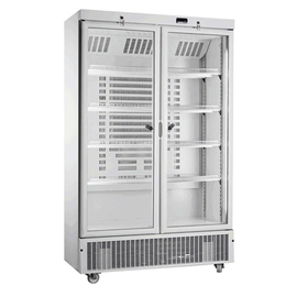 Glastürkühlschrank KU 850 G weiß | 2 Glas-Drehtüren | Umluftkühlung | 585,0 ltr Produktbild