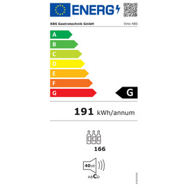 Weinkühlschrank VINO 480 | Temperaturzonen 1 Produktbild 1 L