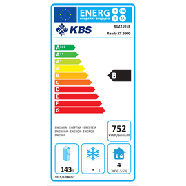 Kühltisch READY KT2000 Umluftkühlung 172 Watt 290 ltr | Aufkantung | 2 Volltüren Produktbild 1 L