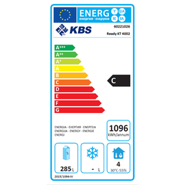 Kühltisch READY KT4002 Umluftkühlung 204 Watt 615 ltr | Aufkantung | 3 Volltüren | 2 Schubladen Produktbild 1 S