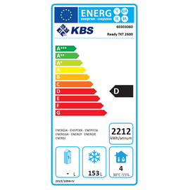 Tiefkühltisch READY TKT2600 Umluftkühlung 667 Watt 153 ltr | 2 Volltüren Produktbild 1 L