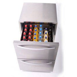 Schubladenkühler UKS 140 Edelstahl | 150 ltr | passend für 45 Flaschen à 1 Liter Produktbild 2 S