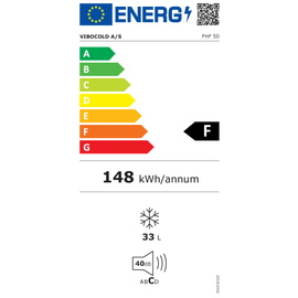 Tiefkühlbox FHF 50 weiß 39 ltr | Stille Kühlung | Türanschlag rechts Produktbild 1 S