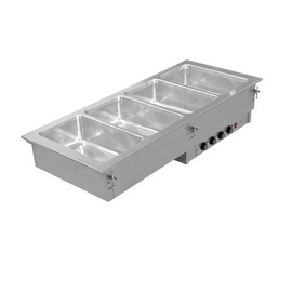 Einzelbecken-Bain-Marie GN 1/1 Einbaugerät mit 2 Becken | 1600 Watt 230 Volt Produktbild