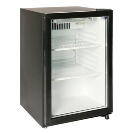 Glastürkühlschrank KUG 110 schwarz 100 ltr | Umluftkühlung | Türanschlag rechts Produktbild