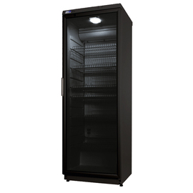 B-WARE | Glastürkühlschrank CD 350 schwarz | 350 ltr | Umluftkühlung | Türanschlag wechselbar Produktbild